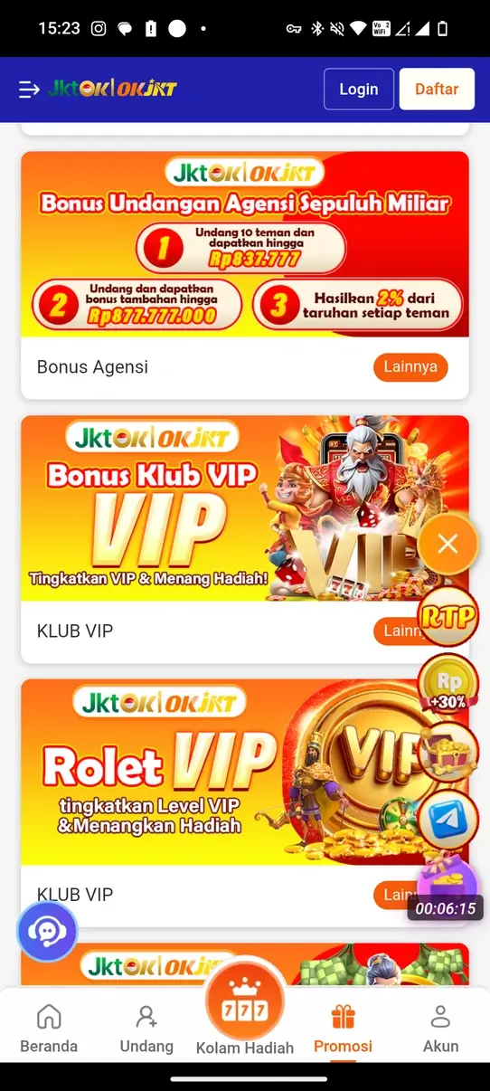 OKJKT APK bonus deposit